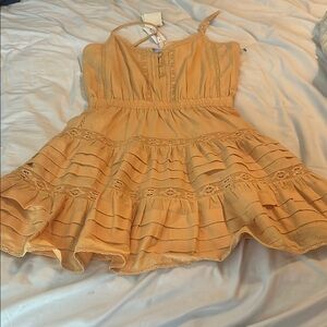 NWT little moon dress 100 percent organic cotton